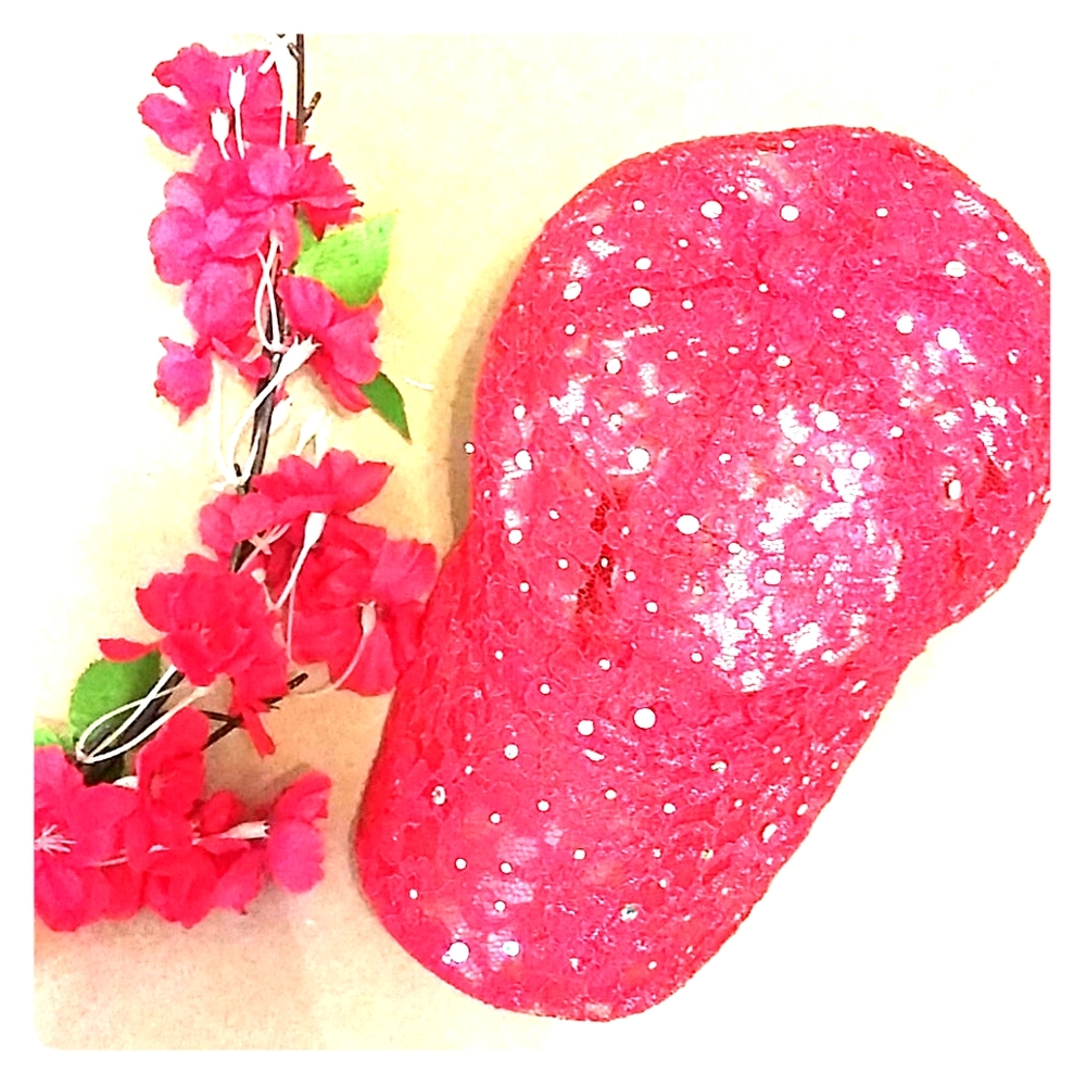 Sparkling Laced Red Cap💖